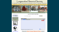 Desktop Screenshot of longmeadowhistoricalsociety.org