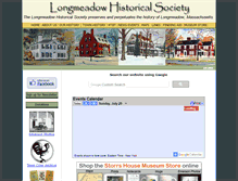 Tablet Screenshot of longmeadowhistoricalsociety.org